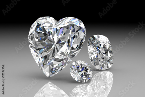 Illustration: diamond jewel (high resolution 3D image) diamond jewel (high resolution 3D image)