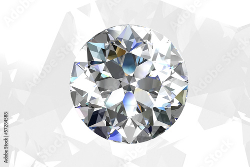 Illustration: diamond jewel (high resolution 3D image) diamond jewel (high resolution 3D image)