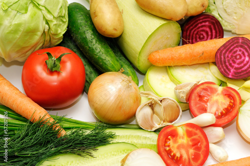 Photo: vegetables background vegetables background