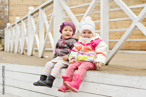 Photo: happy toddler girls happy toddler girls