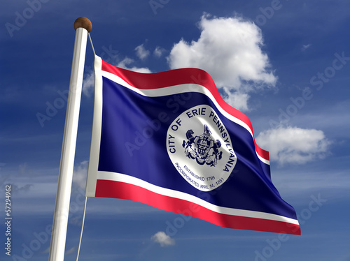 Illustration: Erie City Flag Erie City Flag