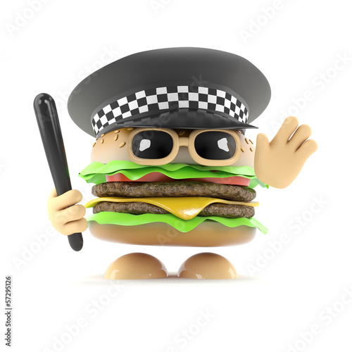 Illustration: Officer Burger Officer Burger