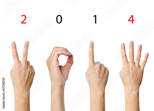 Photo: The number 2014 The number 2014