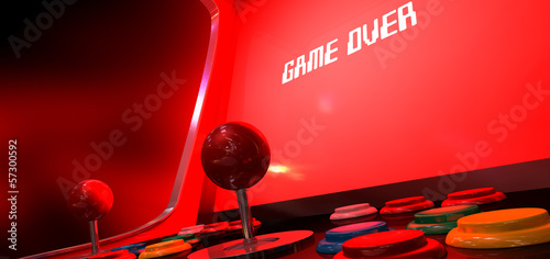 Illustration: Arcade Game Game Over Arcade Game Game Over