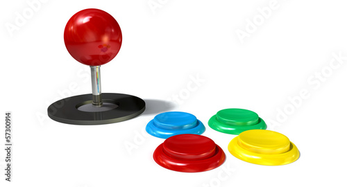 Photo: Arcade Control Joystick And Buttons Arcade Control Joystick And Buttons