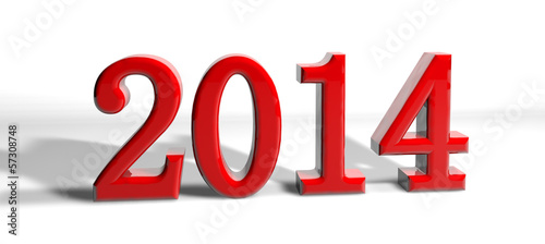 Illustration: new year number 2014 new year number 2014