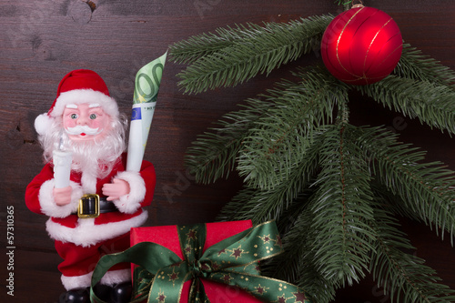 Photo: Geldgeschenk als Rute vom Nikolaus Geldgeschenk als Rute vom Nikolaus