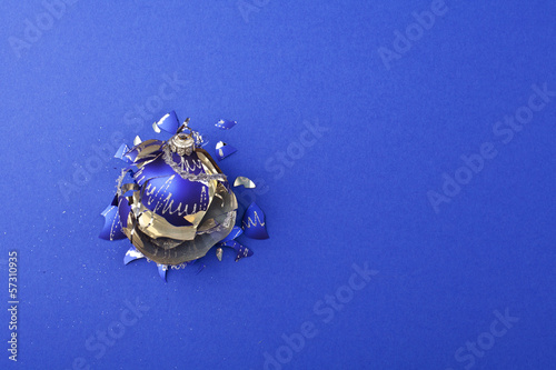 Photo: Broken christmas ball Broken christmas ball