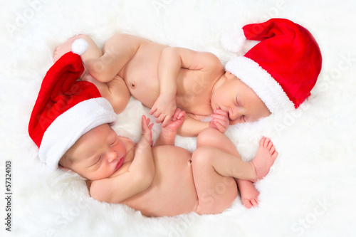 Photo: Christmas twins Christmas twins