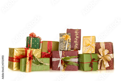 Photo: Group of christmas gifts Group of christmas gifts