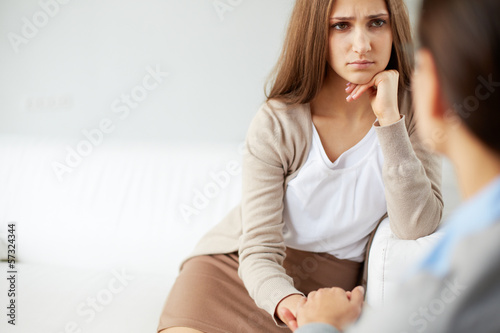 Photo: Unhappy girl Unhappy girl