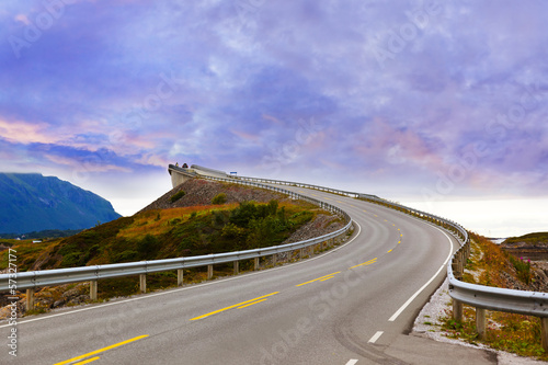 Photo: Fantastic bridge on the Atlantic road in Norway Fantastic bridge on the Atlantic road in Norway