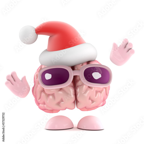 Illustration: Santa brain Santa brain