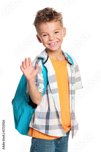 Photo: Boy with backpack Boy with backpack