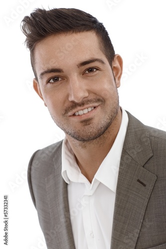 Photo: Closeup portrait of happy businessman Closeup portrait of happy businessman