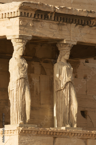 Photo: Porch of Caryatids in Erechtheion on Acropolis Hill, Athens Porch of Caryatids in Erechtheion on Acropolis Hill, Athens