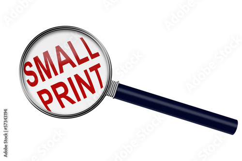 Illustration: Reading the Small Print Reading the Small Print