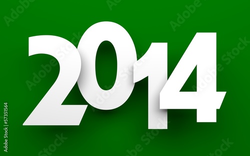 Illustration: New Year 2014 card New Year 2014 card