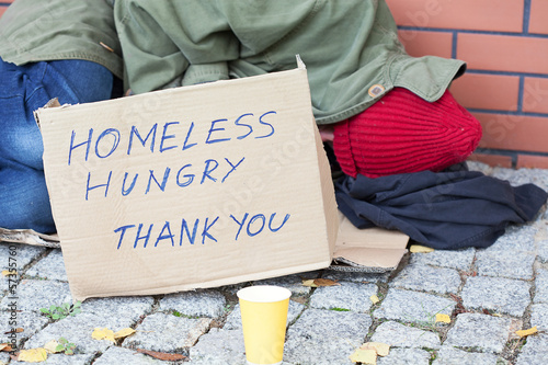 Photo: Homeless hungry poor man Homeless hungry poor man