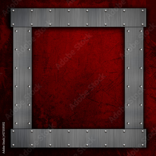 Illustration: Metal on grunge Metal on grunge