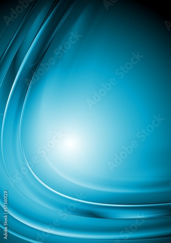 Vector: Bright blue vector waves Bright blue vector waves