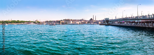 Photo: Bosporus with Golden Horn and Galata bridge, Istanbul, Turkey Bosporus with Golden Horn and Galata bridge, Istanbul, Turkey
