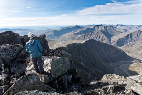 Photo: Happy hiker. Happy hiker.