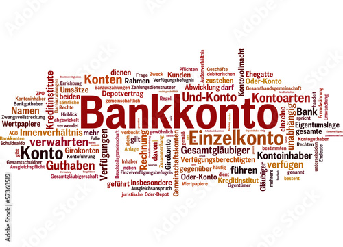 Vector: Bankkonto (Bank, Konto, Konten) Bankkonto (Bank, Konto, Konten)