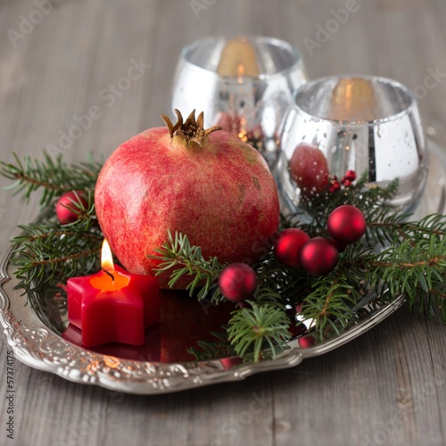 Photo: Christmas pomegranate Christmas pomegranate