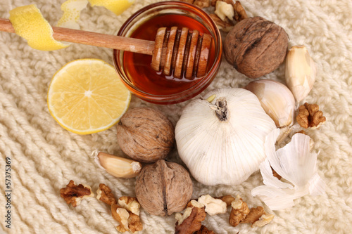 Photo: Healthy ingredients for strengthening immunity Healthy ingredients for strengthening immunity