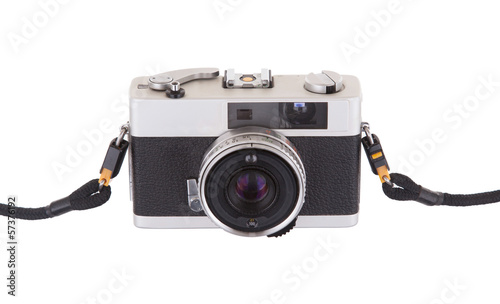 Photo: Old vintage camera isolated Old vintage camera isolated
