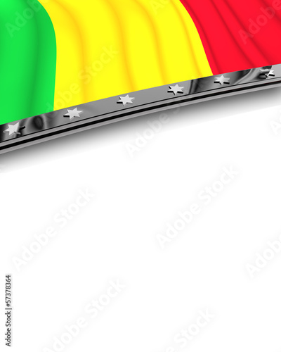 Illustration: Designelement Flagge Mali Designelement Flagge Mali