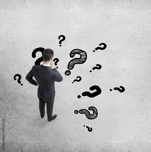 Photo: businessman thinking businessman thinking
