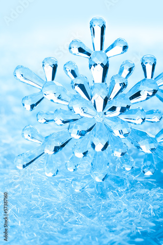 Photo: Snowflakes on snow Snowflakes on snow