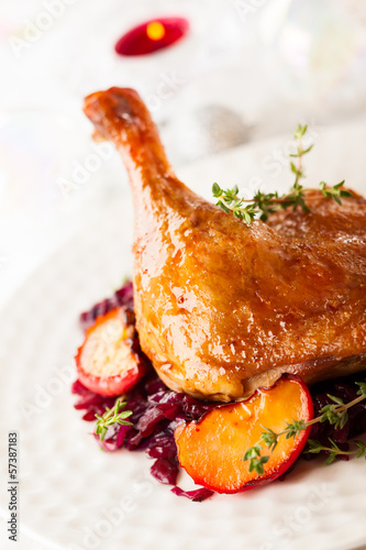 Photo: Roasted duck leg Roasted duck leg