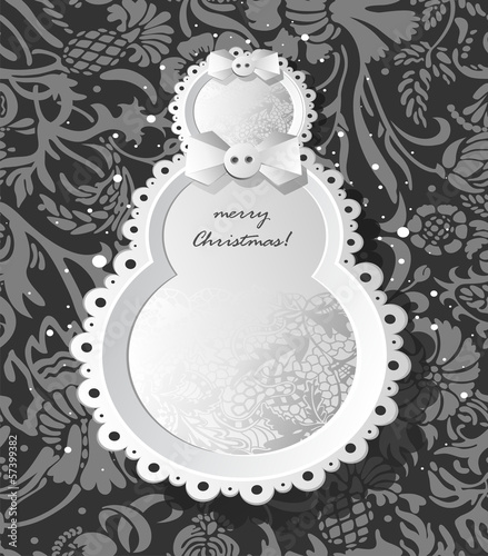 Vector: Snowman shape Snowman shape