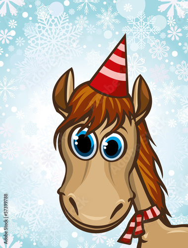 Vector: Cartoon horse. Cartoon horse.