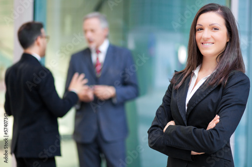 Photo: Businesswoman outdoor Businesswoman outdoor