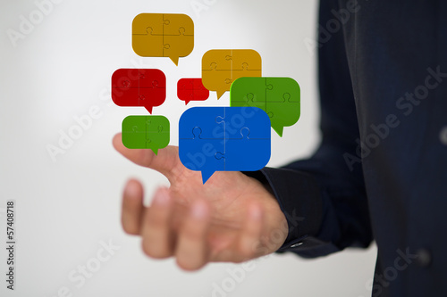 Illustration: communication business communication business