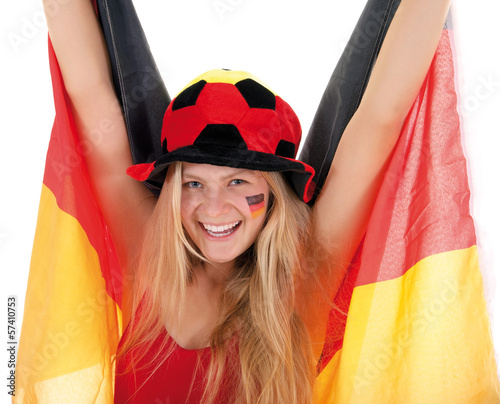 Photo: Glücklicher Fußball Fan Glücklicher Fußball Fan