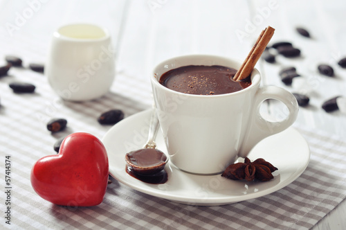 Photo: Hot Chocolate in cup Hot Chocolate in cup
