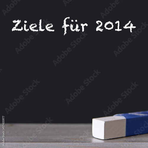Photo: ziele für 2014 tafel ziele für 2014 tafel