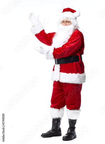 Photo: Santa Claus isolated on white. Santa Claus isolated on white.
