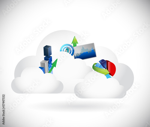 Illustration: managing business on a storage cloud. managing business on a storage cloud.