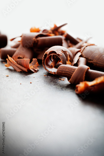 Photo: Chocolate curls Chocolate curls