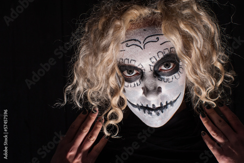Photo: demonic sugar skull woman demonic sugar skull woman