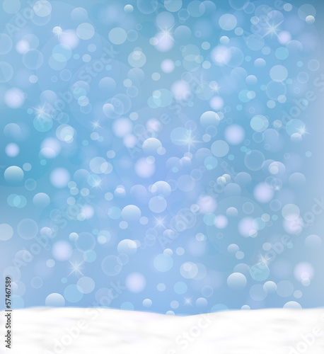 Vector: Snowy background. Winter design background Snowy background. Winter design background