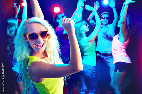Photo: Young people at party. Young people at party.
