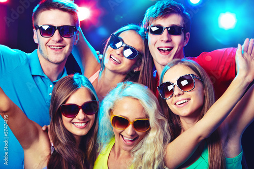 Photo: Young people at party. Young people at party.