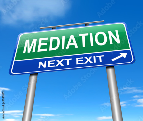 Illustration: Mediation concept. Mediation concept.